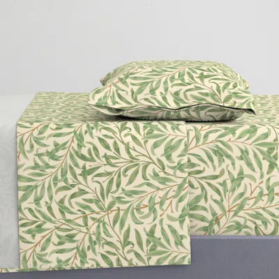 Spoonflower William Morris Willow Bough Original Medium Twin Sheet Set