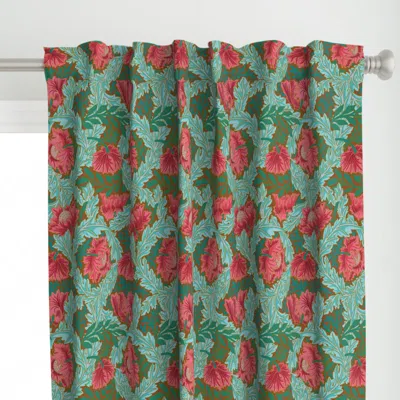 Spoonflower William Morris "wreath" 7 Curtain Panel