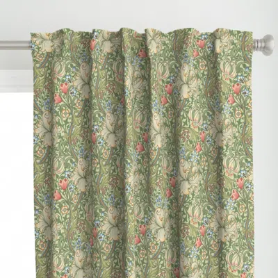 Spoonflower William Morris-golden Curtain Panel