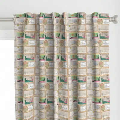 Spoonflower William Playfair Graphs Curtain Panel