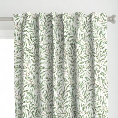 Spoonflower Willow Bough In Vintage Curtain Panel