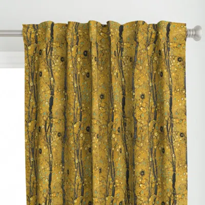Spoonflower Willow Trees A La Gustav Curtain Panel