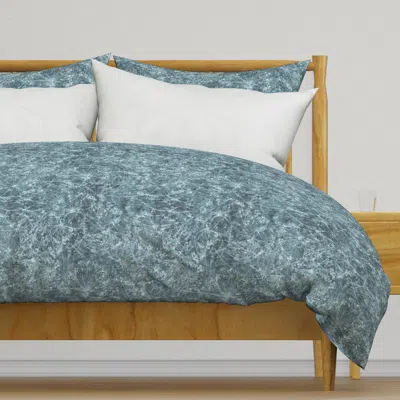 Spoonflower Windblown Duck Egg Teal Duvet Cover
