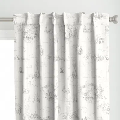 Spoonflower Winnie-the-pooh Toile Curtain Panel