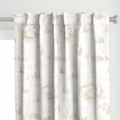 Spoonflower Winnie-the-pooh Toile In Curtain Panel