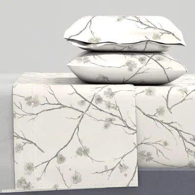 Spoonflower Winter Branches Full Sheet Set