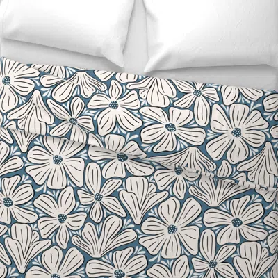Spoonflower Winter Garden - Jumbo Euro Pillow Sham