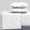 Spoonflower Wintry Windows King Sheet Set