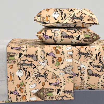 Spoonflower Witch Life King Sheet Set
