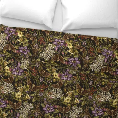 Spoonflower Witchcraft Poisonous Plants Wide Cotton Sateen 3.5 oz 26" X 20" Standard Knife Edge