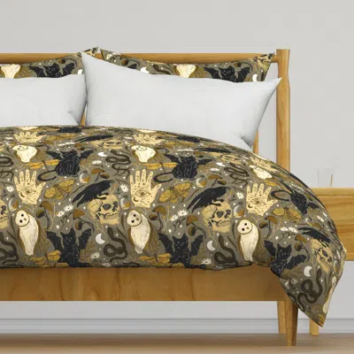 Spoonflower Witchy Gothic Totem World 16 Duvet Cover