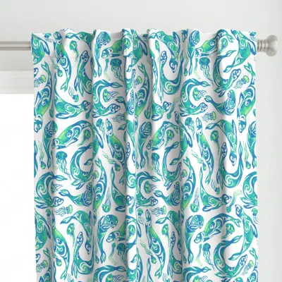 Spoonflower With A Kiss Curtain Panel