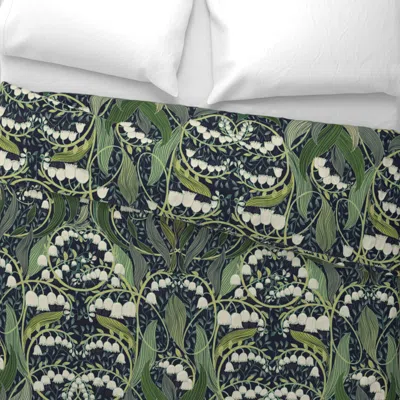 Spoonflower Wonderful Poisonous Lily Of The Valley - M Wide Cotton Sateen 3.5 oz 26" X 20" Standard Knife Edge