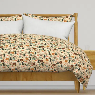 Spoonflower Woodland Creatures Small Duvet Cover