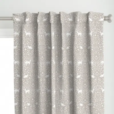 Spoonflower Woodland Fox For Kids Curtain Panel