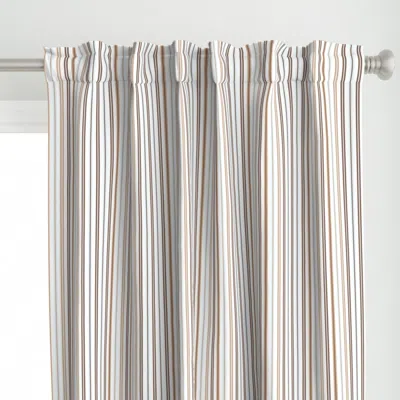 Spoonflower Woodland Stripe Curtain Panel