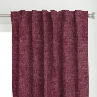 Spoonflower Wrecked Linen Solid Curtain Panel