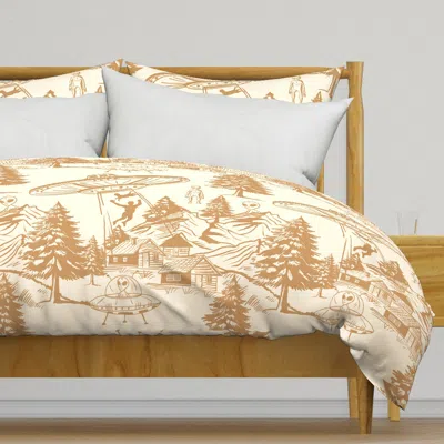 Spoonflower (xl) Alien Abduction Toile Duvet Cover
