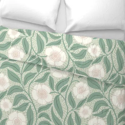 Spoonflower Xl - Blush Bouquet King Pillow Sham