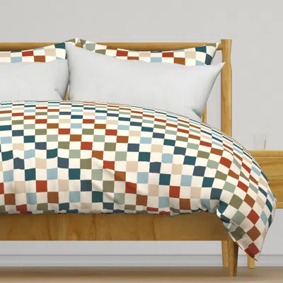 Spoonflower Xlarge Boys Checkerboard Duvet Cover In Multi