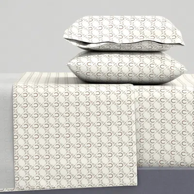 Spoonflower Xs Mushroom On Natural Repeating Equestrian Seamless Pattern Extra Small Queen Sheet Set