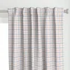 Spoonflower Yankee Doodle Plaid White Curtain Panel