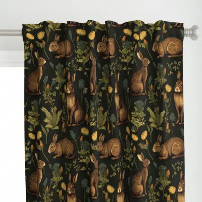 Spoonflower Year Of The Rabbit Curtain Panel