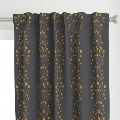 Spoonflower Yellow Bird Curtain Panel