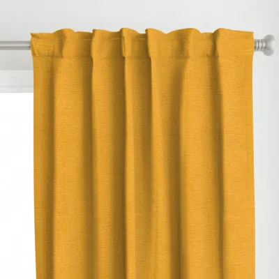 Spoonflower Yellow / Saffron Yellow / Curtain Panel