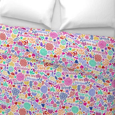 Spoonflower You Are Everything 2 Wide Cotton Sateen 3.5 oz 26" X 20" Standard Knife Edge