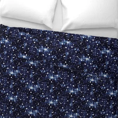 Spoonflower Zodiac Dark Blue Wide Cotton Sateen 3.5 oz 26" X 20" Standard Knife Edge