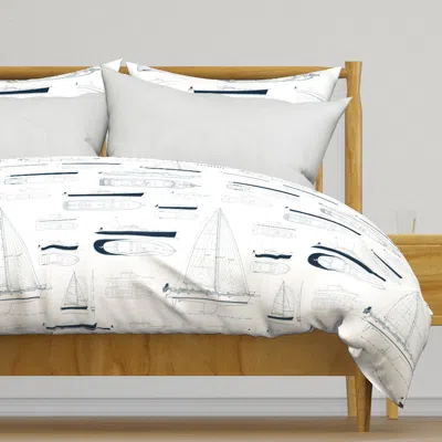 Spoonflower Zurn Yacht Design Wallpaper - Duvet Cover