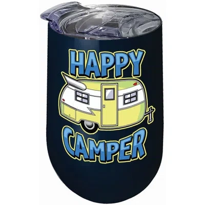 Spoontiques 16oz. Insulated Stainless Steel Wine Tumbler In Black,blue,yellow