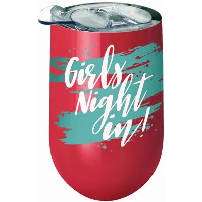 Spoontiques 16oz. Insulated Stainless Steel Wine Tumbler In Red,white,teal