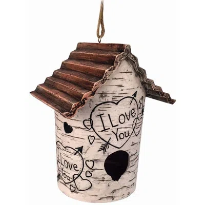 Spoontiques Birch Tree 8.5 In X 5.5 In X 6.5 In Birdhouse