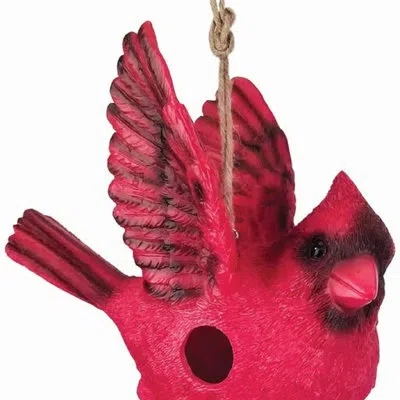 Spoontiques Cardinal 9 In X 9.5 In X 5 In Birdhouse