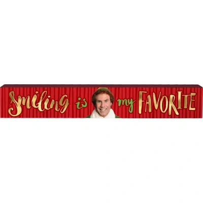 Spoontiques Elf Long Wood Sign In Multicolor