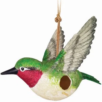 Spoontiques Hummingbird 12 In X 6 In X 12.5 In Birdhouse In Multi