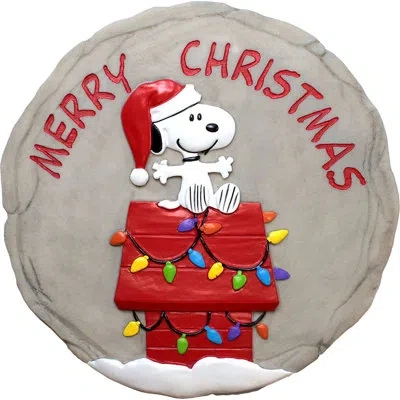 Spoontiques Snoopy Christmas Stepping Stone