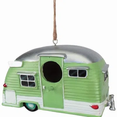 Spoontiques Trailer 4.5 In X 4.5 In X 7.25 In Birdhouse In Multi