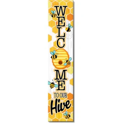 Spoontiques Welcome To Our Hive Porch Door Decor