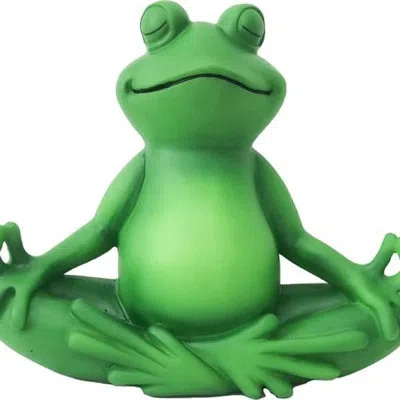Spoontiques Yoga Frog Garden Statue