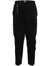 SPOONYARD BELTED TAPERED CARGO TROUSERS