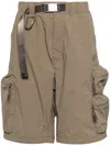 Spoonyard Belted Wide-leg Shorts In Green