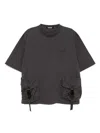 Spoonyard T-shirt Mit Grossen Taschen In Grau