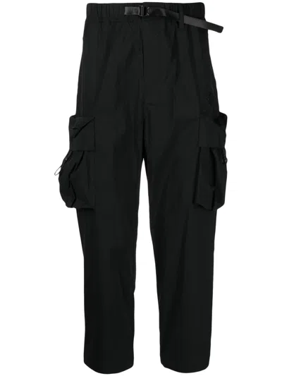 Spoonyard Big Pockets Loose-cargo Pants In Black