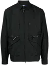 Spoonyard Classic-collar Lightweight Shirt Jacket In Black
