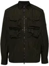 Spoonyard Crinkled Shirt Jacket In Green