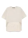 Spoonyard T-shirt Im Layering-look In Nude