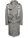 Spoonyard Detachable-panel Hooded Jacket In Grey